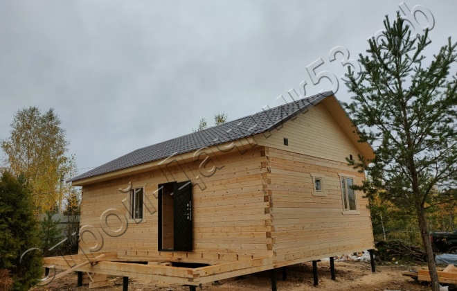 5 Брусовой дом  ОД-10, 10х7,5м, 66М², Московская область, Рузский район, Снт «Садко» (3)